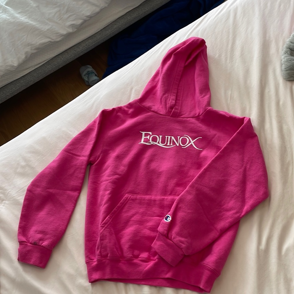 Equinox champion girls pink hoodie, no flaws